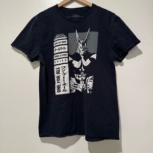 All Might My Hero Academia size large Graphic Tee - Black